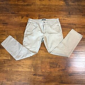 5.11 Tactical Men's Defender-Flex Khaki Slim Pants Twill Poly-Cotton size 38x32